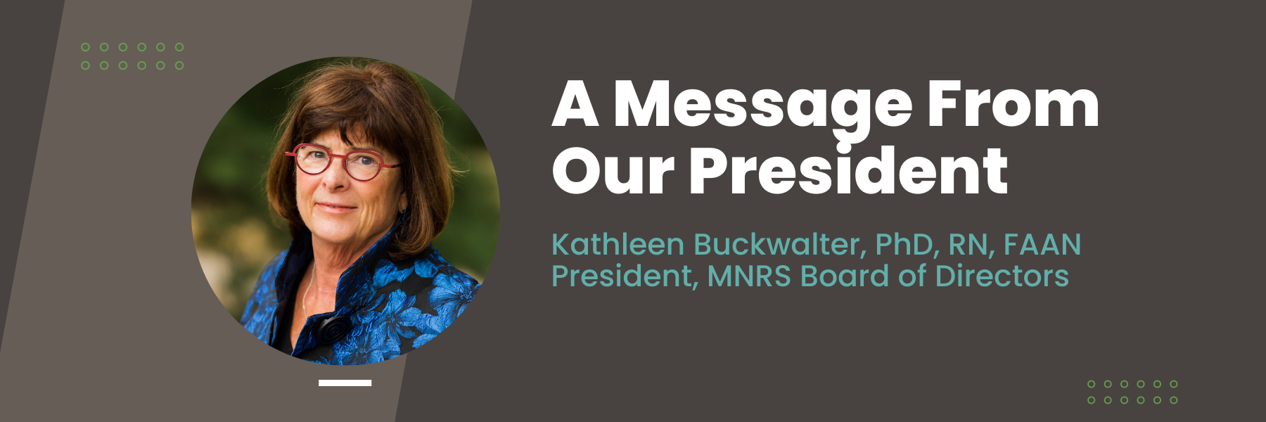 A message from the MNRS President